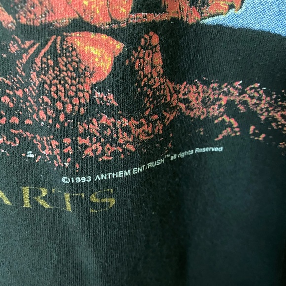 Vintage 1993 Rush Counterparts Graphic Band Tee Shirt - Picture 2 of 4